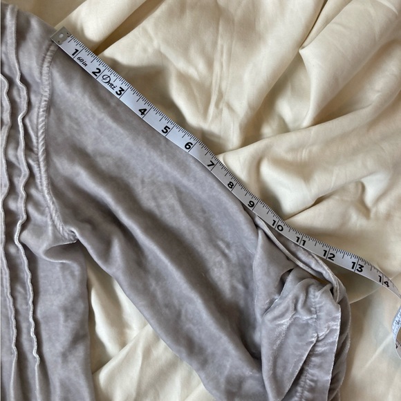 CP SHADES 🩶Silk & Rayon Silver Velvet Tunic Mini dress size Large made in USA - Picture 11 of 11